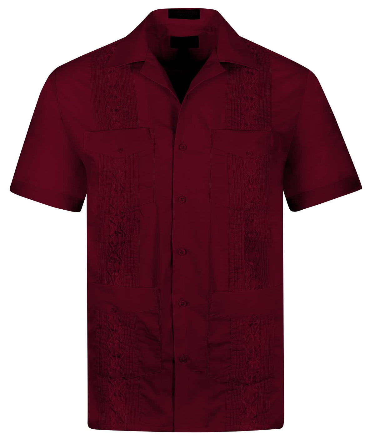 Cuban Guayabera Short Sleeve Shirt, Wedding Cigar Beach Bartender Casual