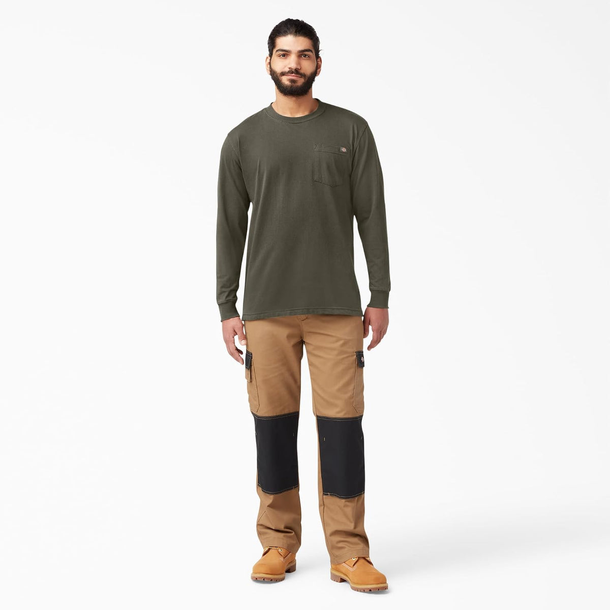 Dickies Mens Long Sleeve Heavyweight Crew Neck