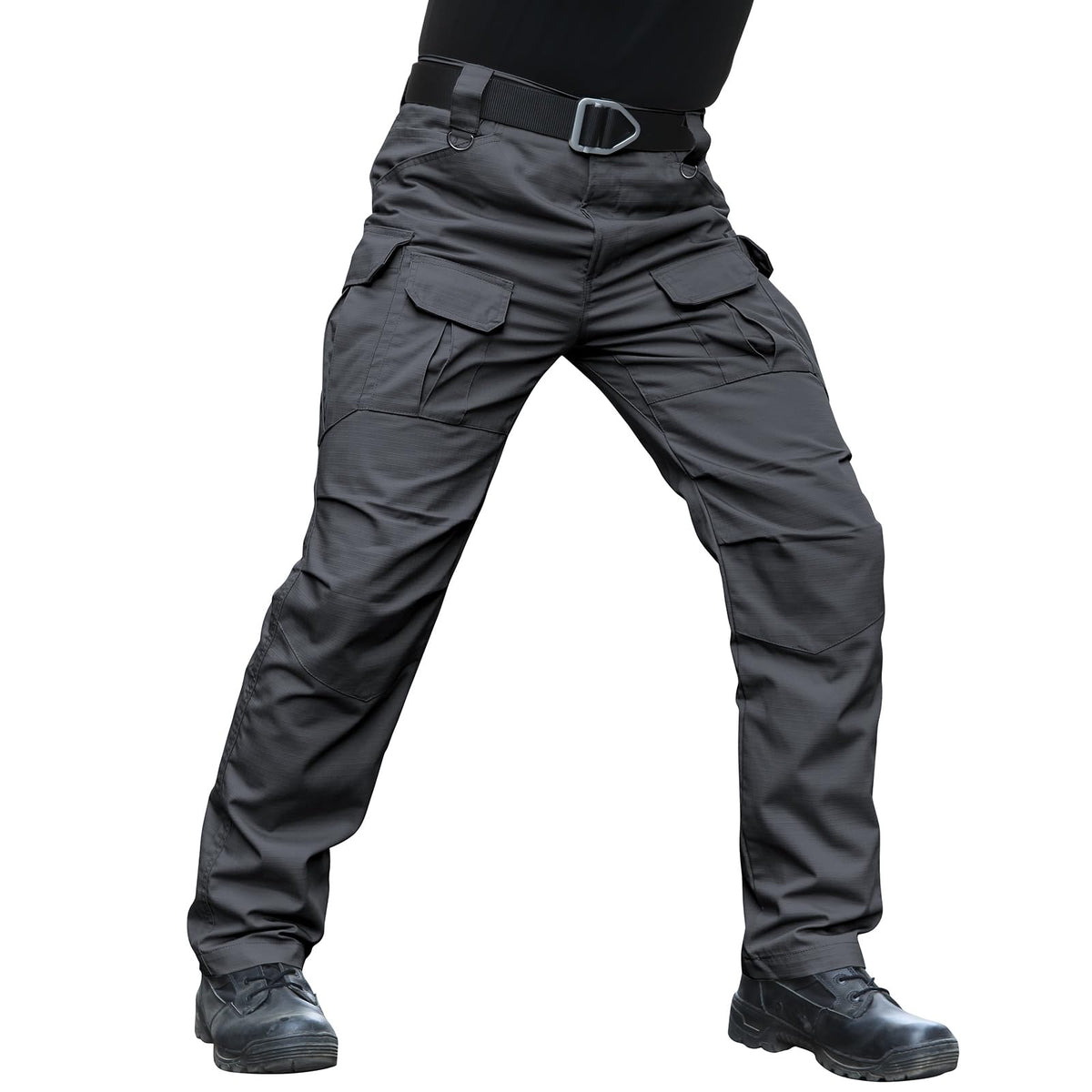 Hiwise Men's Stretch Tactical Pants Water Resistant Ripstop Cargo Pants Outdoor Lightweight EDC Work Hiking Pants