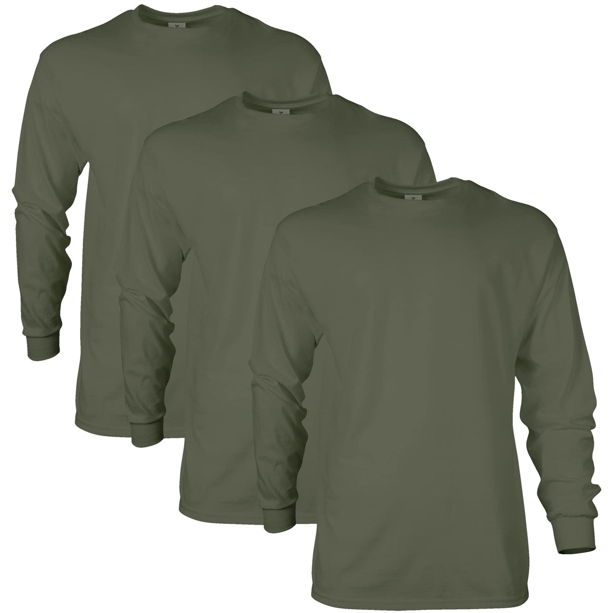 Gildan Adult Ultra Cotton Long Sleeve T-Shirt, Style G2400, Multipack