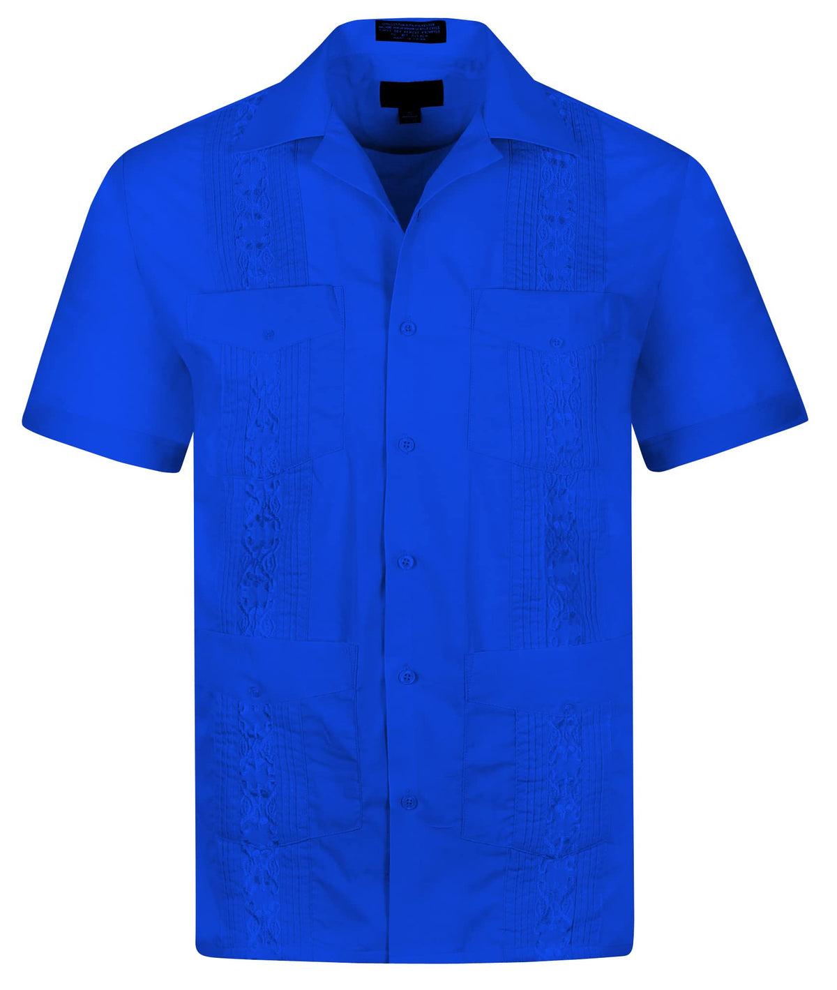 Cuban Guayabera Short Sleeve Shirt, Wedding Cigar Beach Bartender Casual