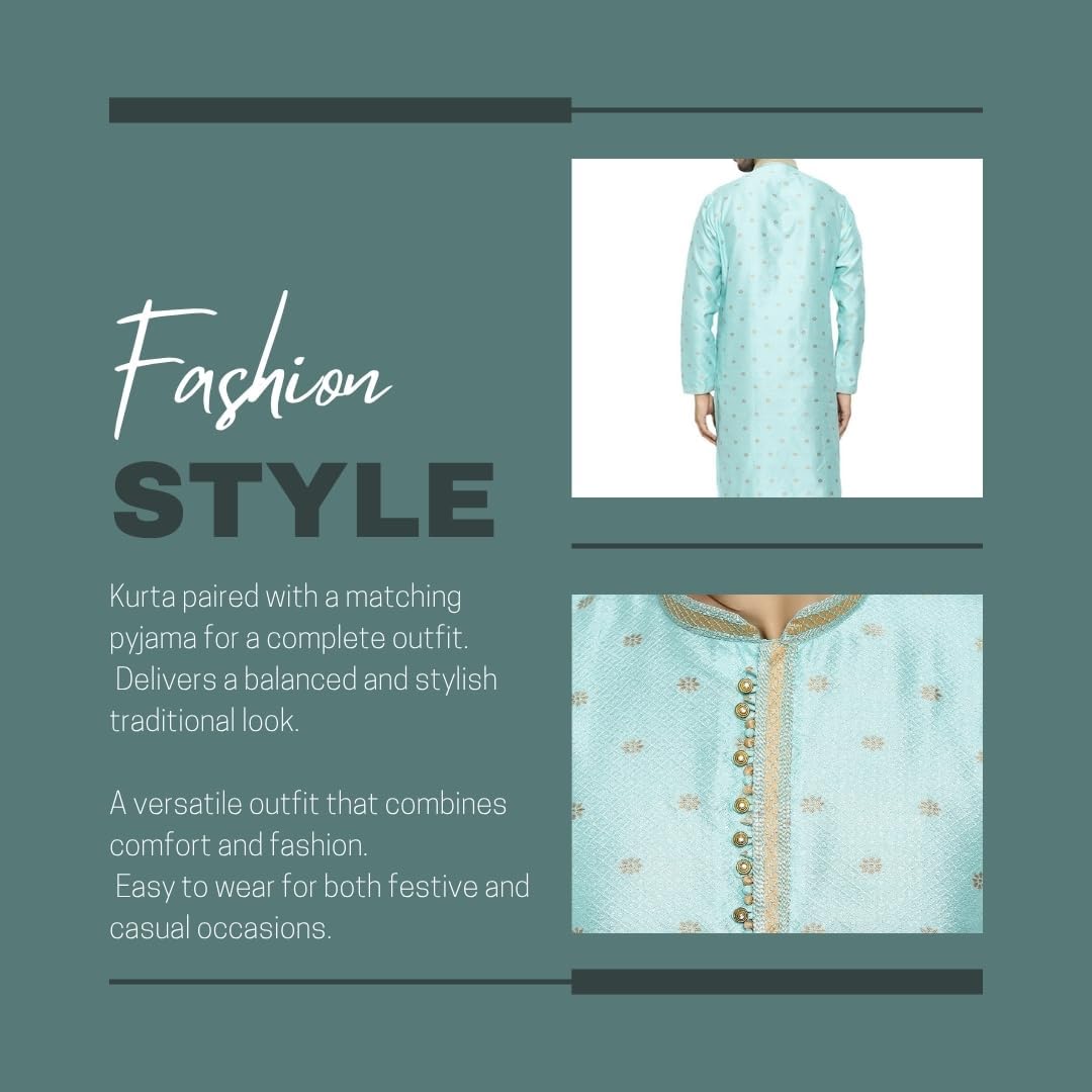 Pro-Ethic Style Developer Men's Silk Printed Kurta Set
