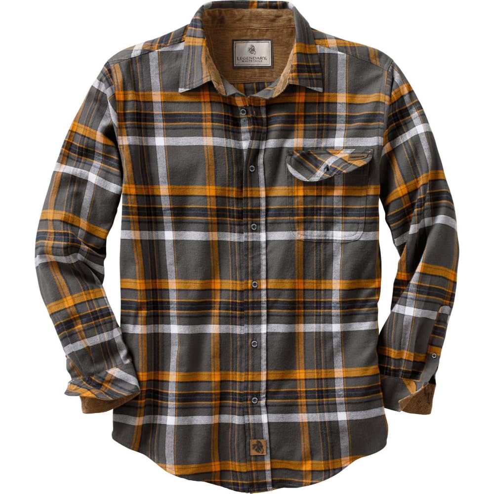 Legendary Whitetails Mens Flannel Long Sleeve Button Down 100% Cotton Shirt