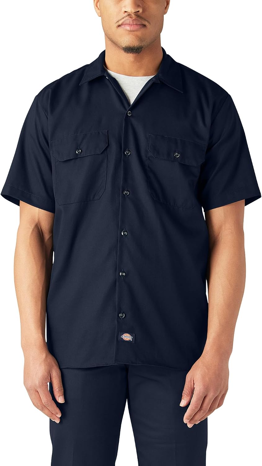 Dickies Men's Flex Relaxed Fit Short Sleeve Work Shirt