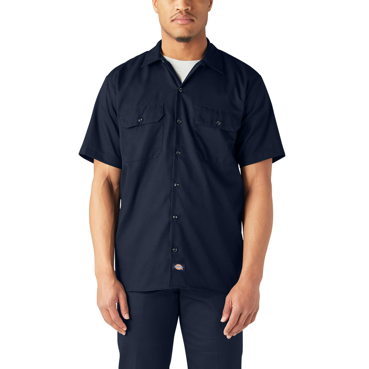 Dickies Men's Flex Relaxed Fit Short Sleeve Work Shirt