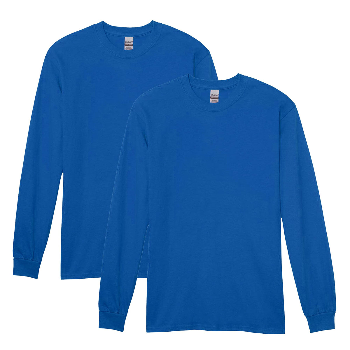 Gildan Adult Heavy Cotton Long Sleeve T-Shirt, Style G5400, 2-Pack
