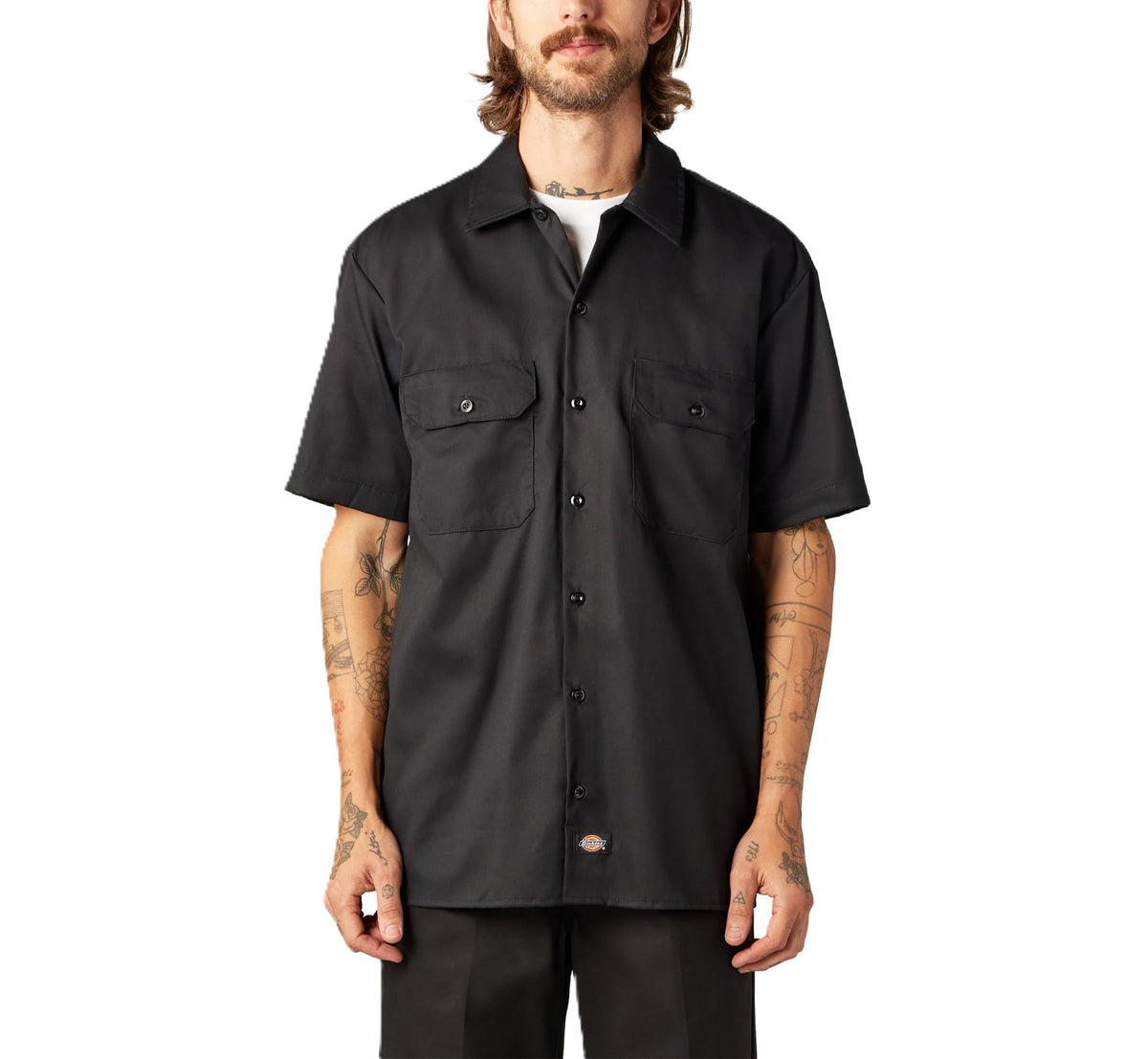 Dickies Men's Flex Relaxed Fit Short Sleeve Work Shirt