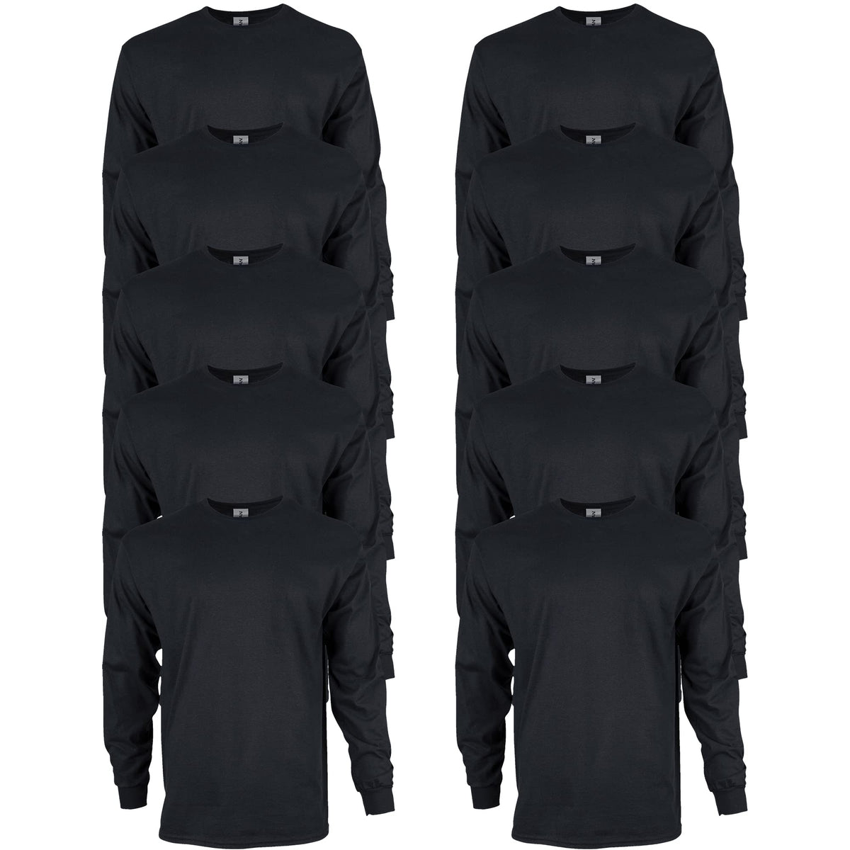 Gildan Adult Ultra Cotton Long Sleeve T-Shirt, Style G2400, Multipack