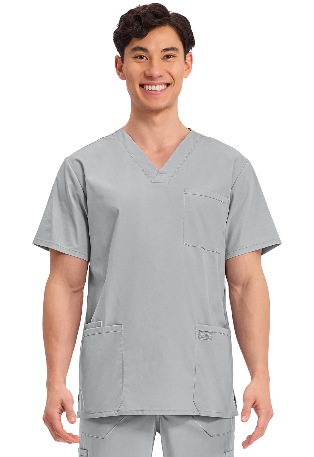 Cherokee WW Professionals Men's V-Neck Scrub Top 4 Pockets Medical Shirt
