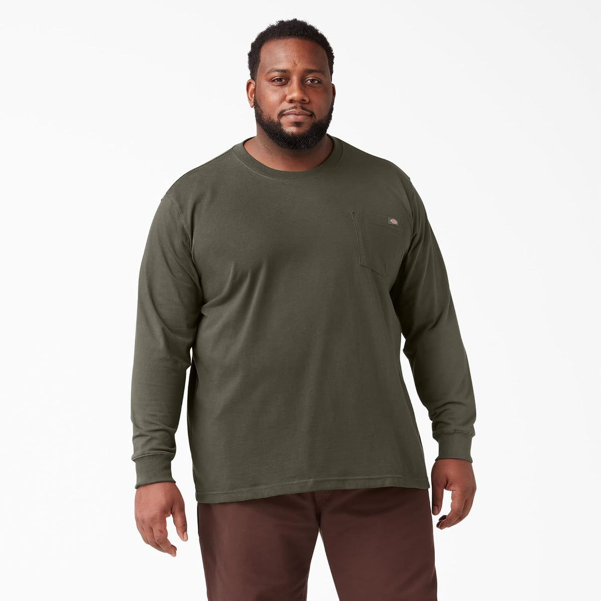 Dickies Mens Long Sleeve Heavyweight Crew Neck