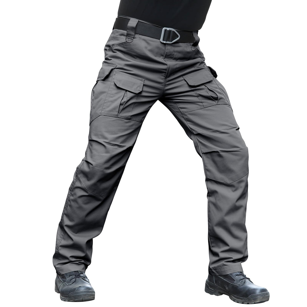 Hiwise Men's Stretch Tactical Pants Water Resistant Ripstop Cargo Pants Outdoor Lightweight EDC Work Hiking Pants