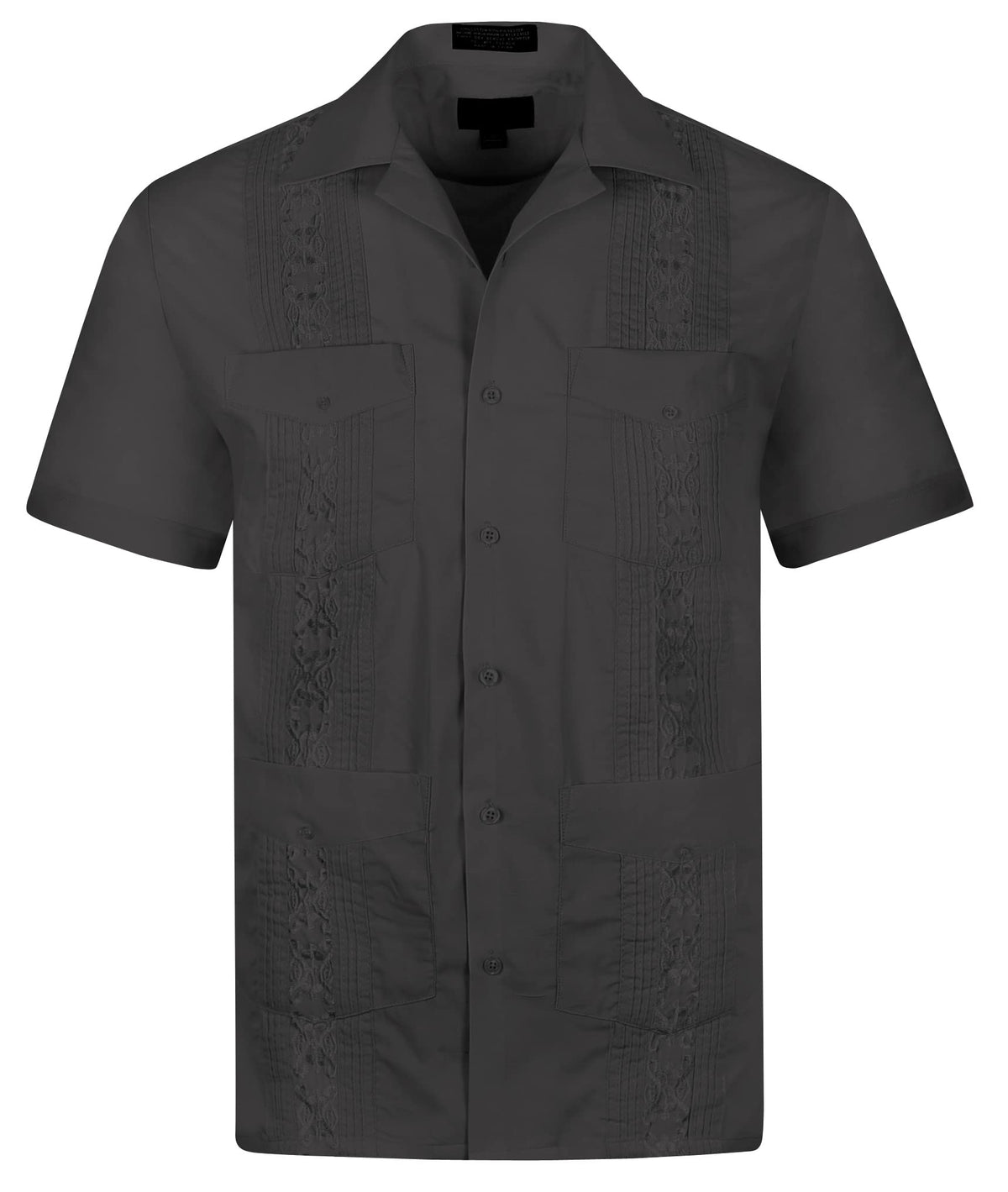 Cuban Guayabera Short Sleeve Shirt, Wedding Cigar Beach Bartender Casual