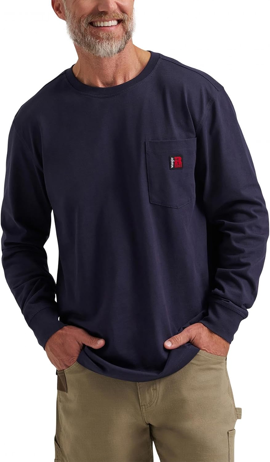 Wrangler Riggs Workwear Men's Long Sleeve Crew Tee