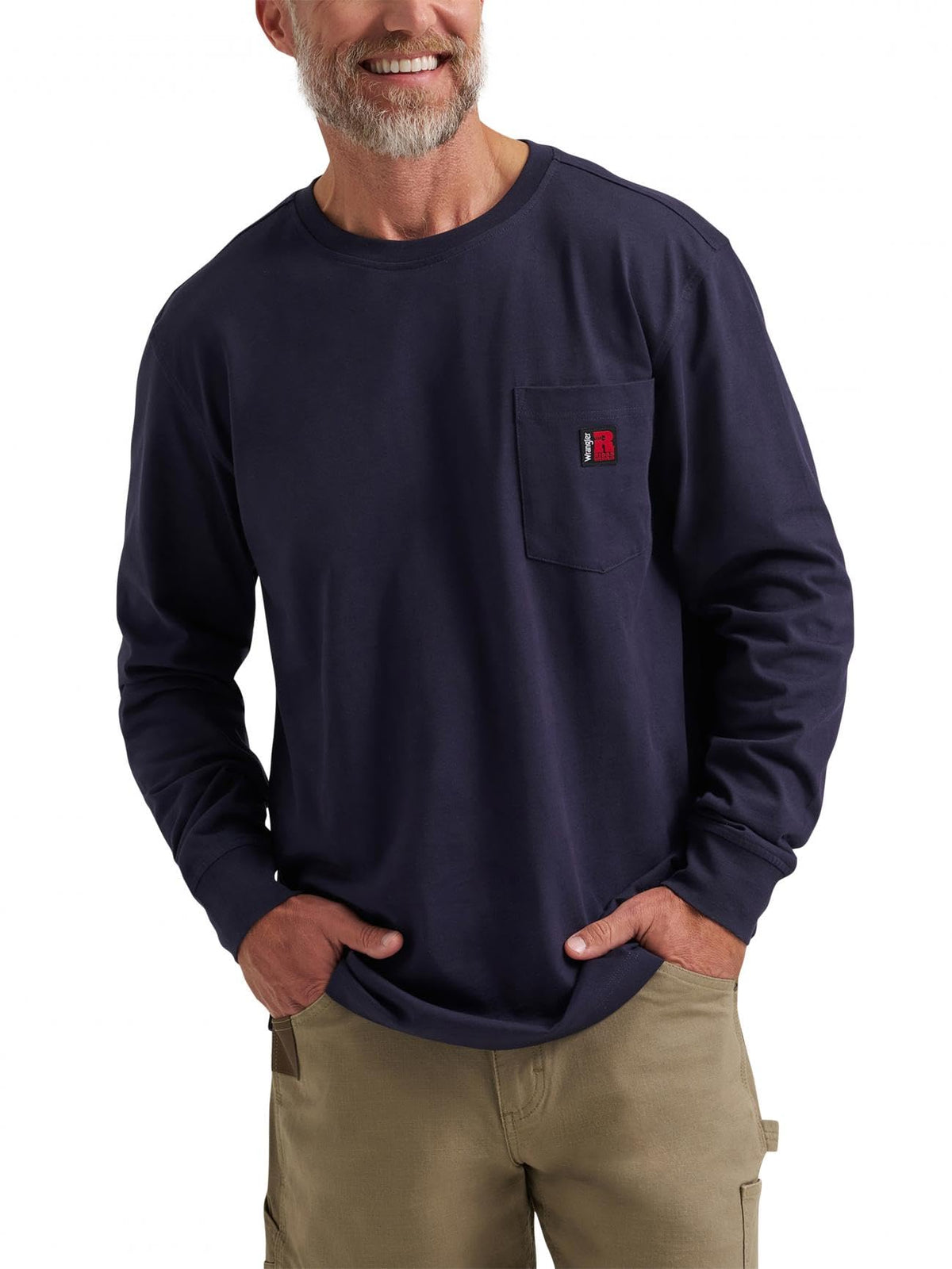 Wrangler Riggs Workwear Men's Long Sleeve Crew Tee