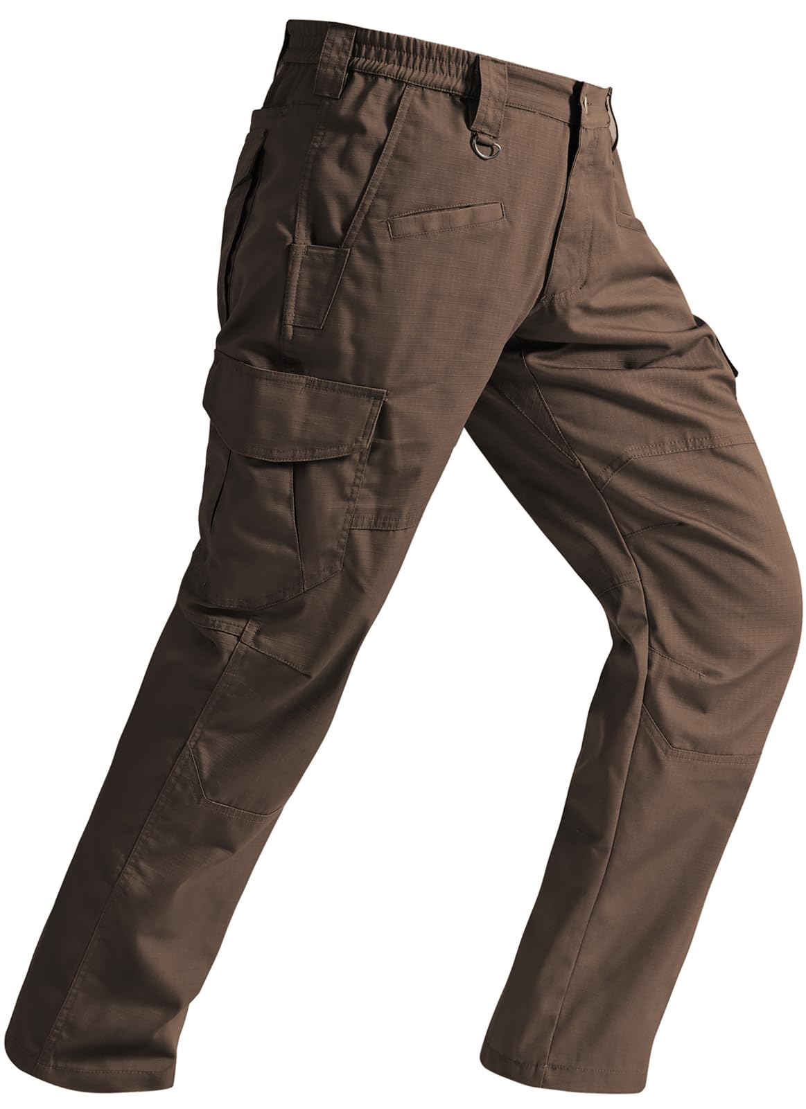 SPOSULEI Mens Tactical Pants Ripstop Cargo Work Pants with 9 Pockets Water Resistant Breathable Hiking Construction Pants