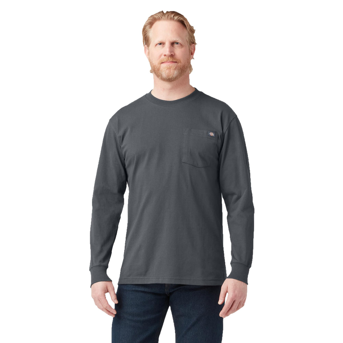 Dickies Mens Long Sleeve Heavyweight Crew Neck