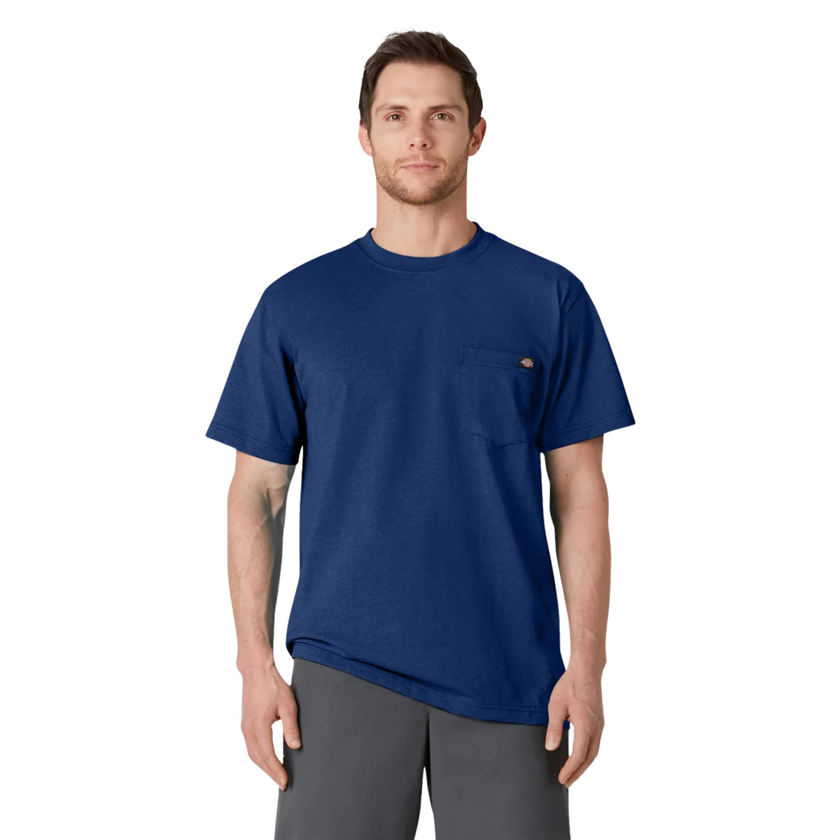 Dickies Men's Heavyweight Heathered Short Sleeve Pocket T-Shirt