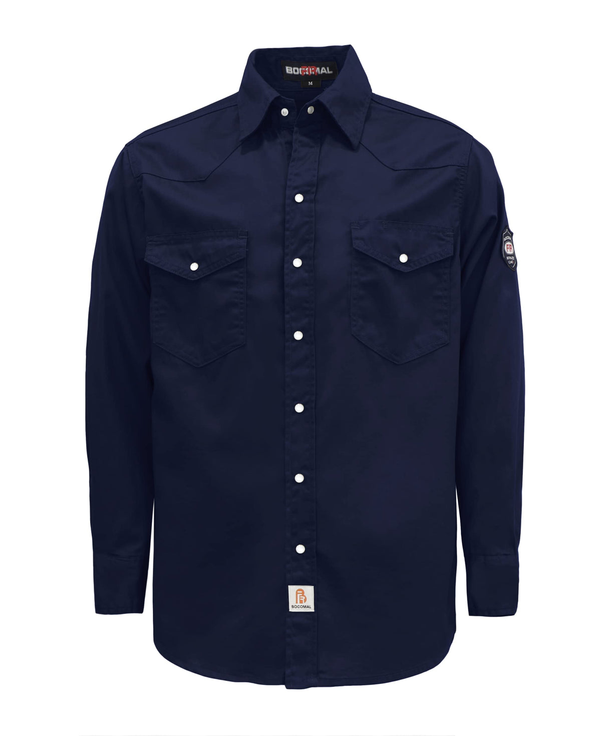 BOCOMAL Men's FR Shirts 6.25oz Lightweight Flame Resistant Welding Workwear