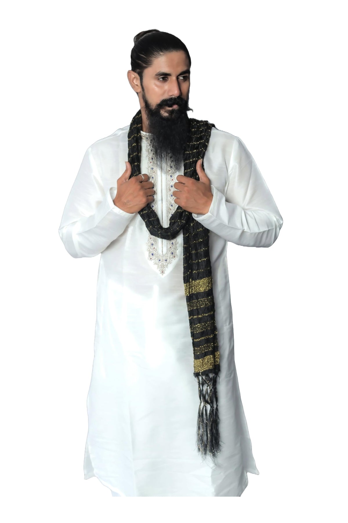 Indian Traditional Kurta Sherwani Dupatta Shawl Scarf For Men (Only Dupatta)