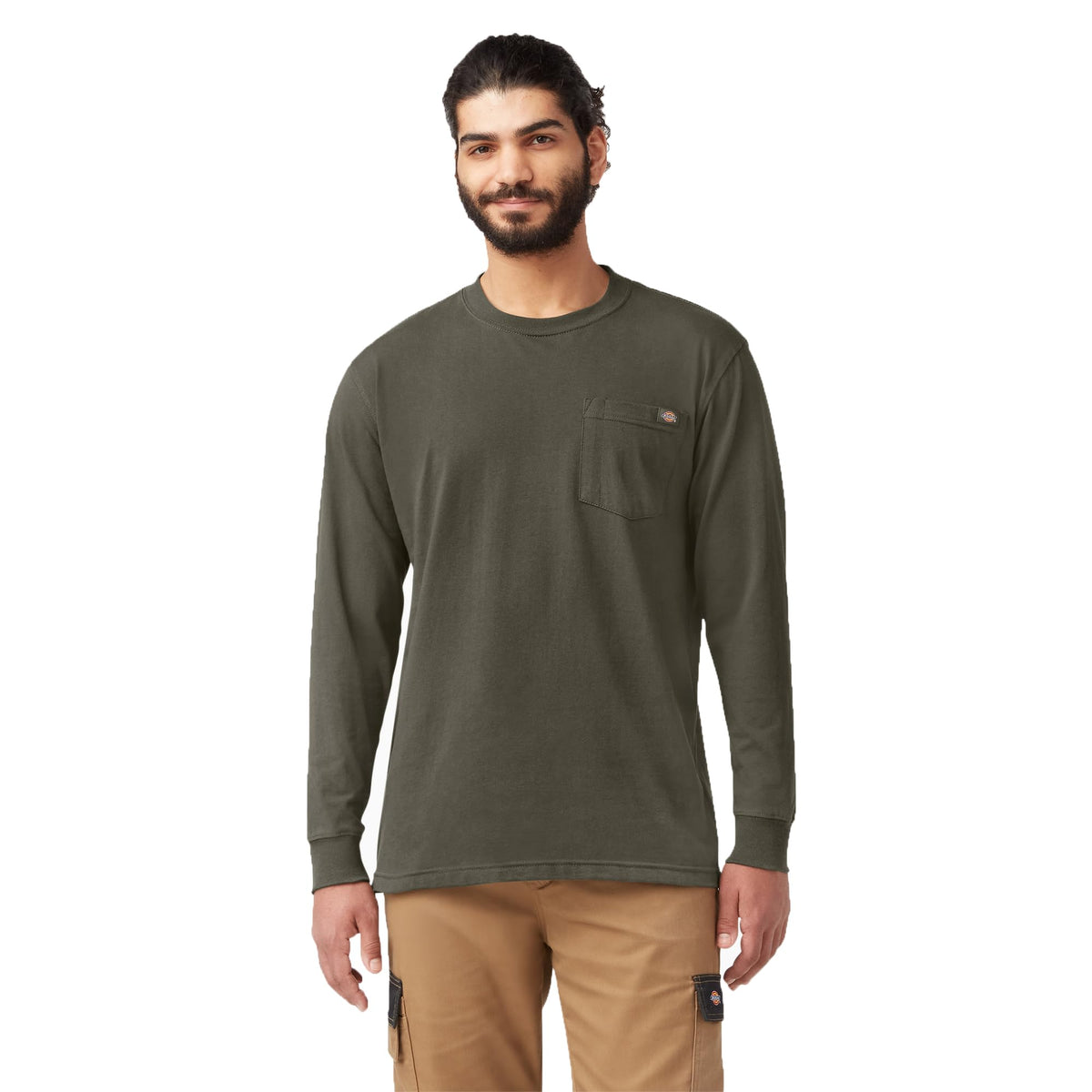 Dickies Mens Long Sleeve Heavyweight Crew Neck