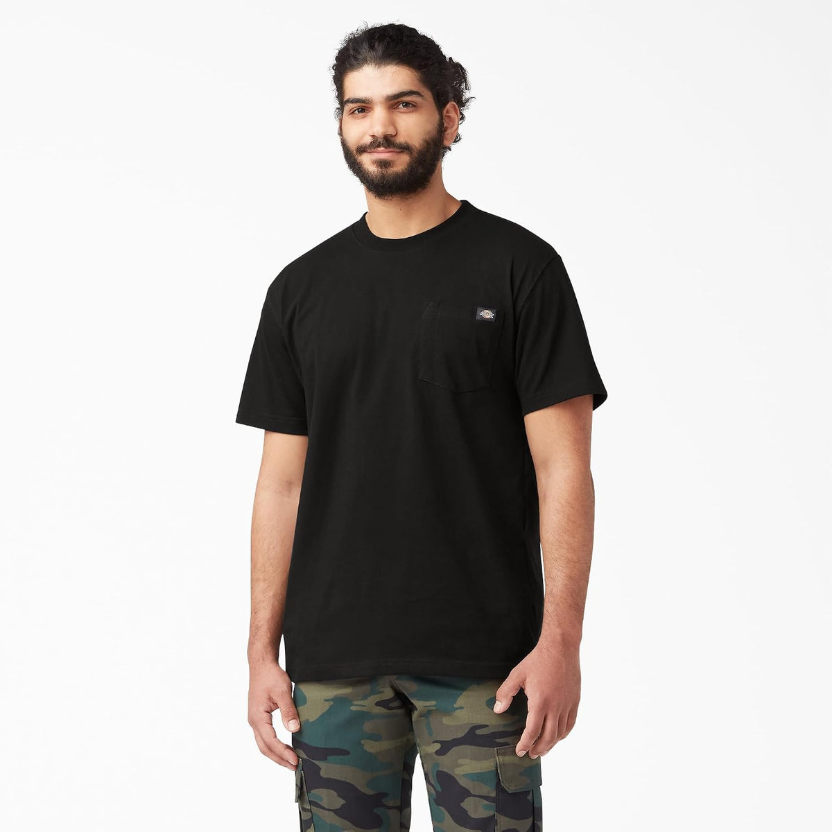 Dickies Men's Heavyweight Heathered Short Sleeve Pocket T-Shirt