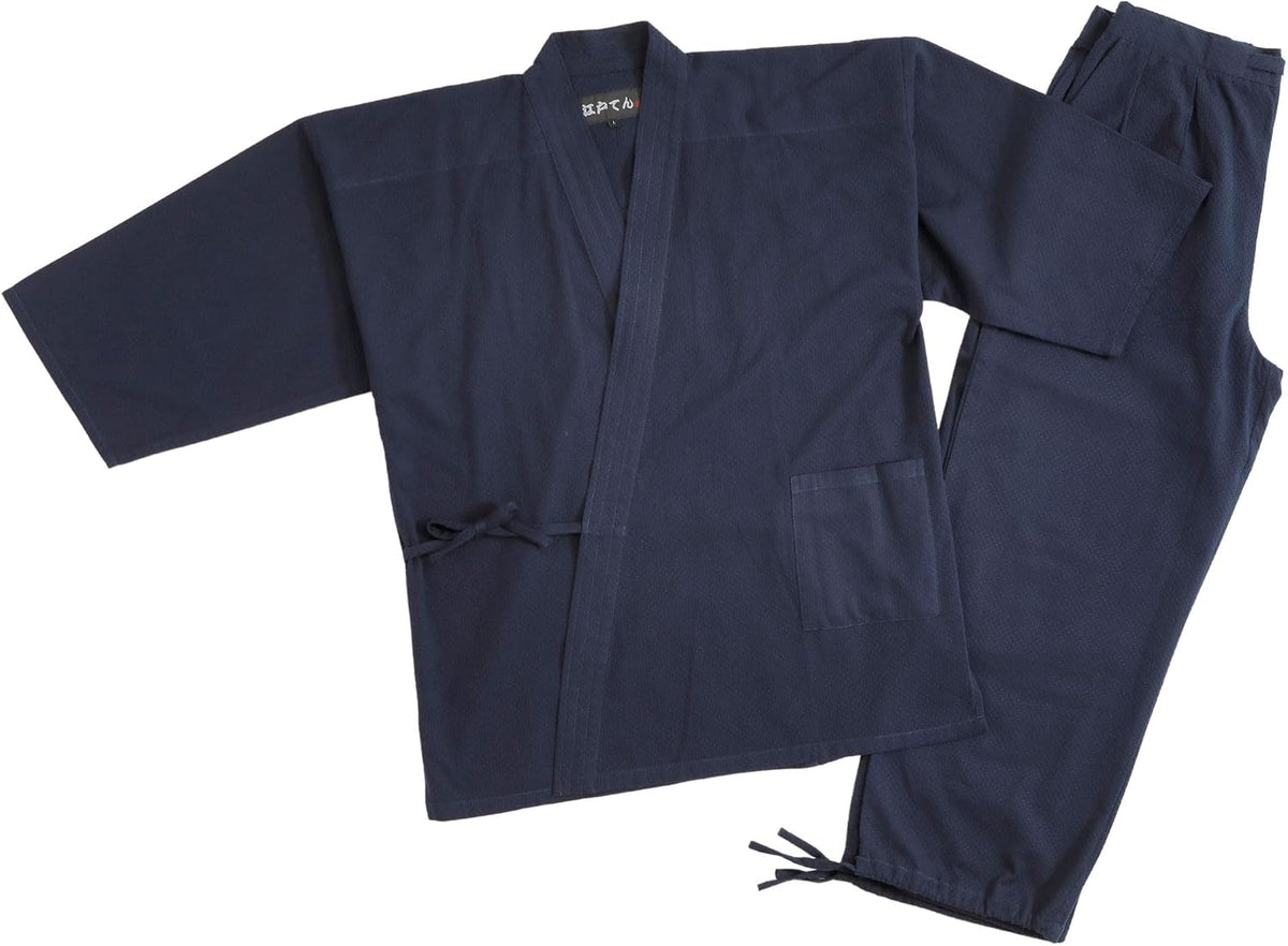 Edoten Men's Japan Kimono quilted clothes Sashiko Samue