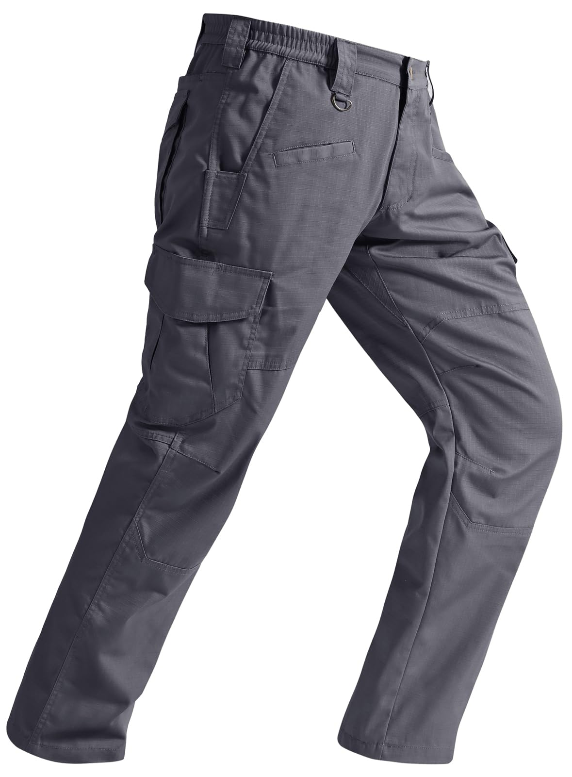 SPOSULEI Mens Tactical Pants Ripstop Cargo Work Pants with 9 Pockets Water Resistant Breathable Hiking Construction Pants