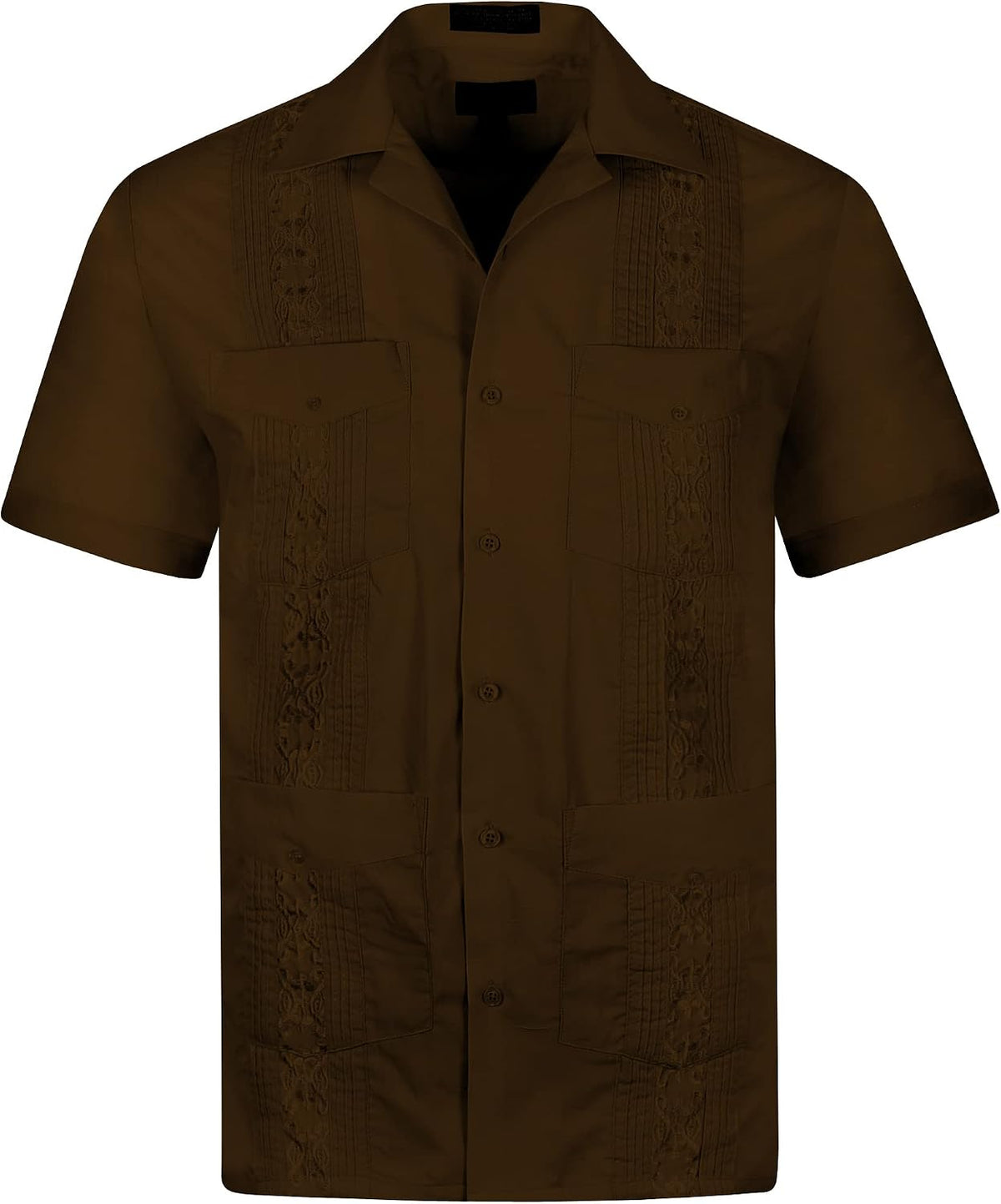 Cuban Guayabera Short Sleeve Shirt, Wedding Cigar Beach Bartender Casual