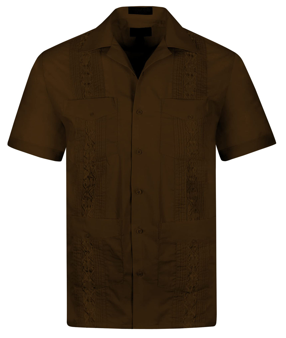 Cuban Guayabera Short Sleeve Shirt, Wedding Cigar Beach Bartender Casual