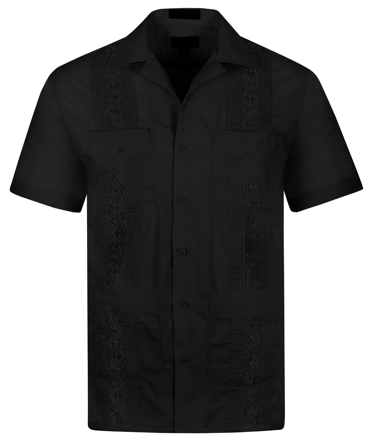 Cuban Guayabera Short Sleeve Shirt, Wedding Cigar Beach Bartender Casual