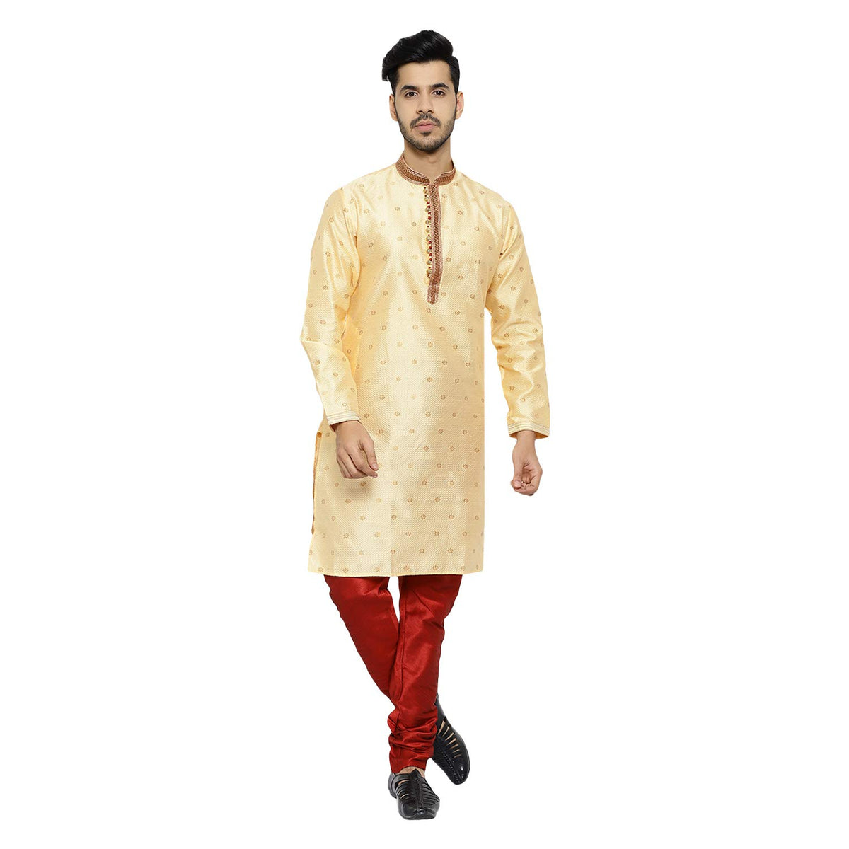 Pro-Ethic Style Developer Men's Silk Printed Kurta Set