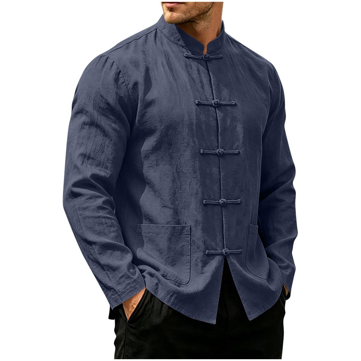 Lightweight Tang Suit Shirt for Men Traditional Oriental Tops