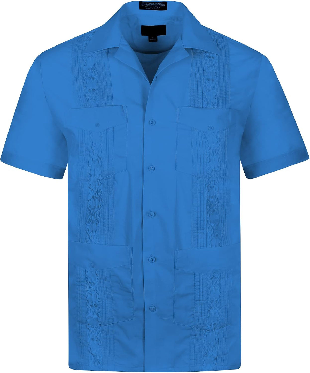 Cuban Guayabera Short Sleeve Shirt, Wedding Cigar Beach Bartender Casual