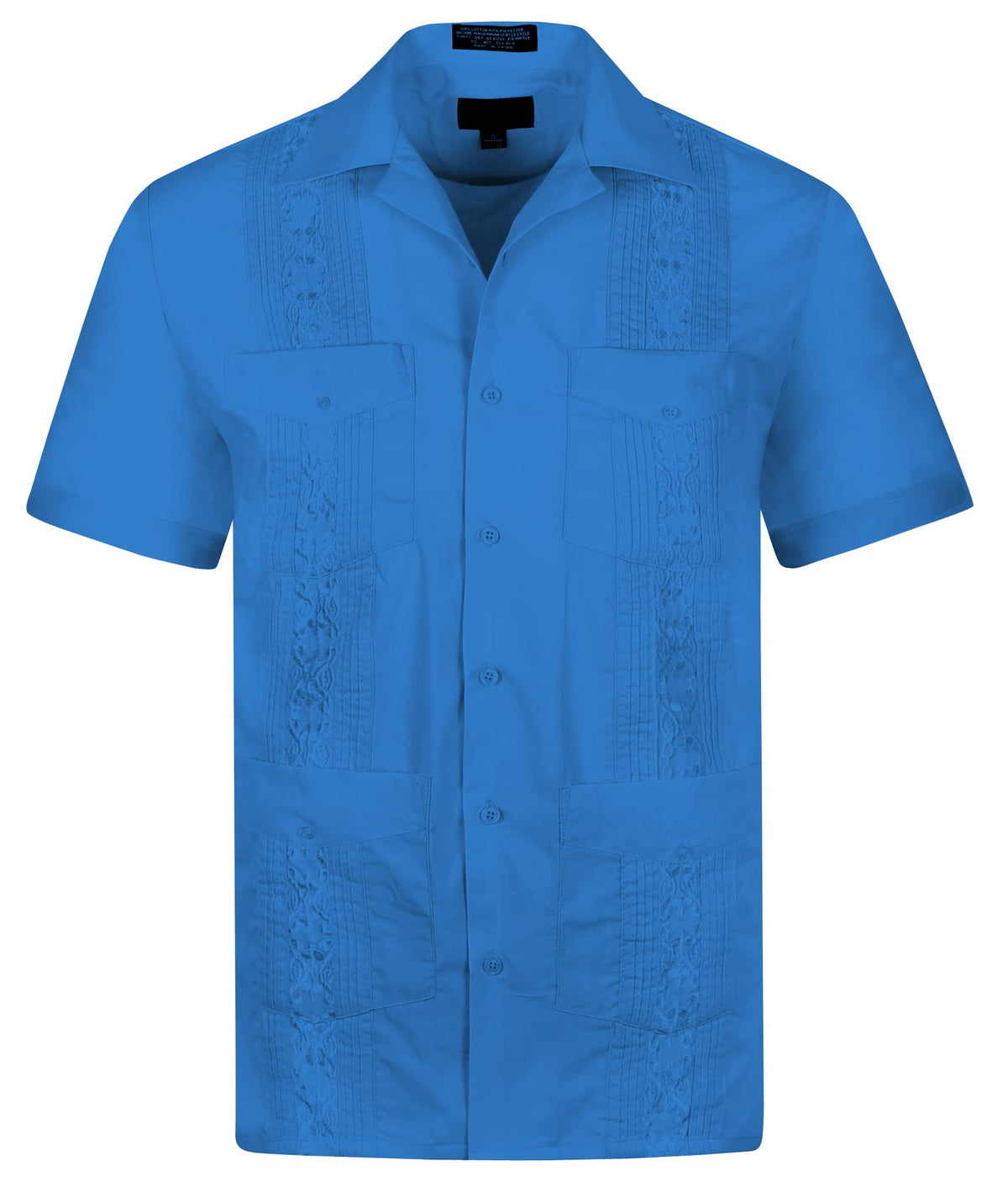 Cuban Guayabera Short Sleeve Shirt, Wedding Cigar Beach Bartender Casual