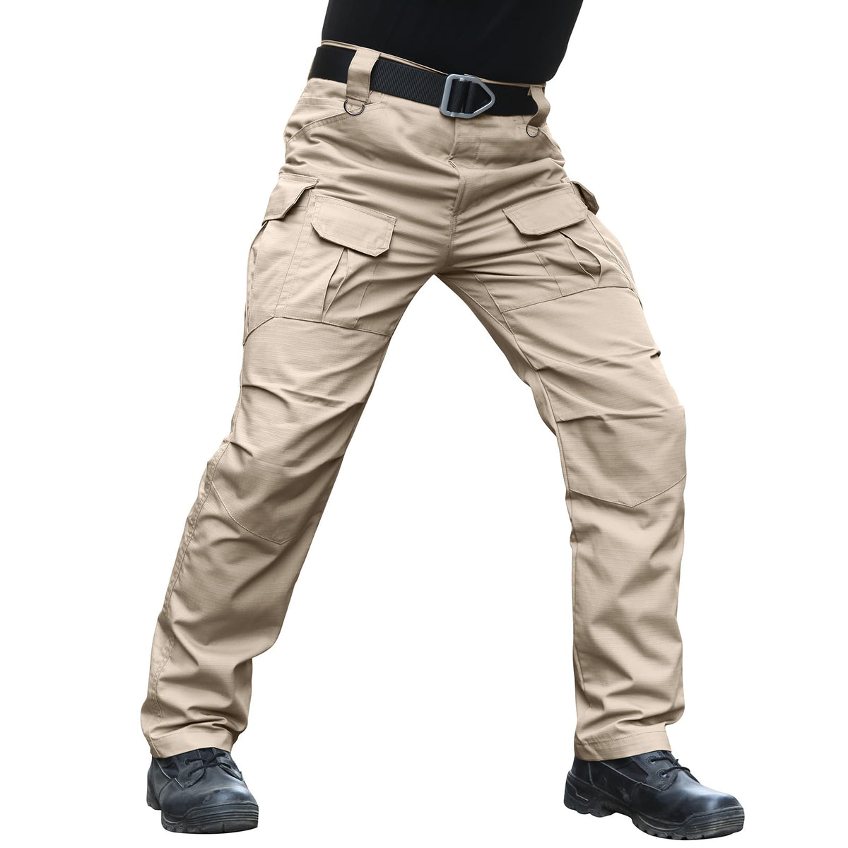 Hiwise Men's Stretch Tactical Pants Water Resistant Ripstop Cargo Pants Outdoor Lightweight EDC Work Hiking Pants