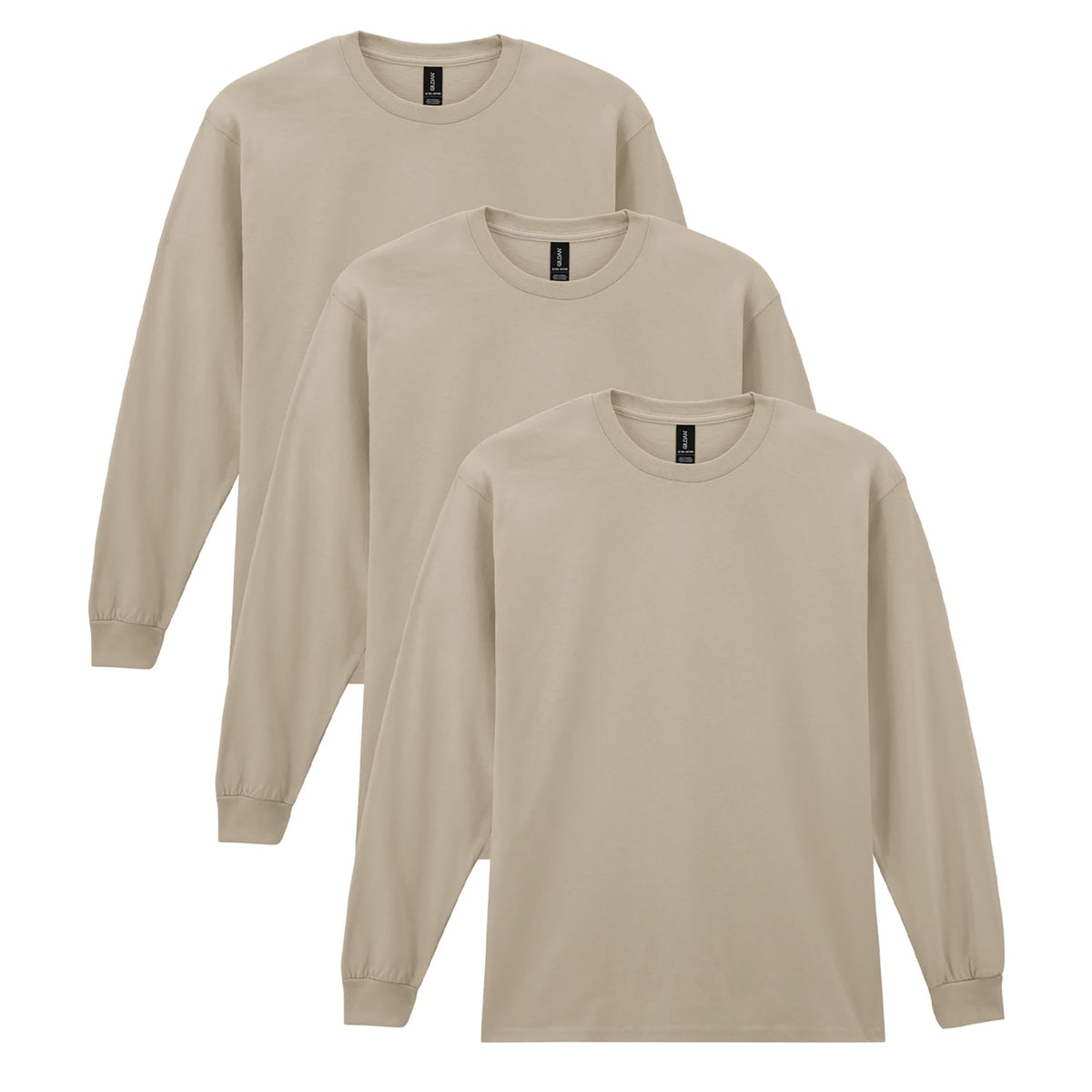 Gildan Adult Ultra Cotton Long Sleeve T-Shirt, Style G2400, Multipack