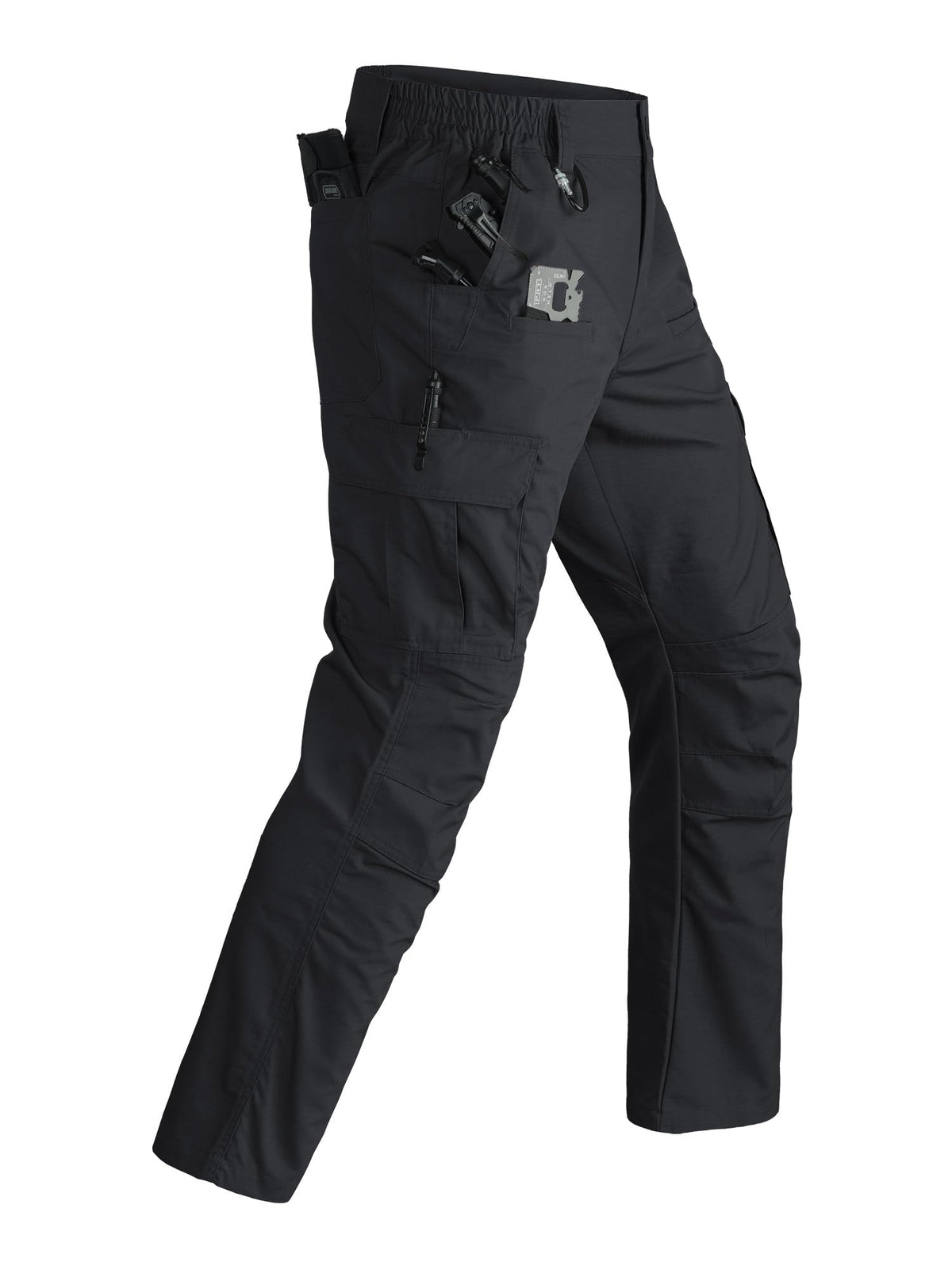 Tactical Work Cargo Hiking Mens Pants-Ripstop Breathable Lightweight Water Resistant-EDC with 8 Pocket