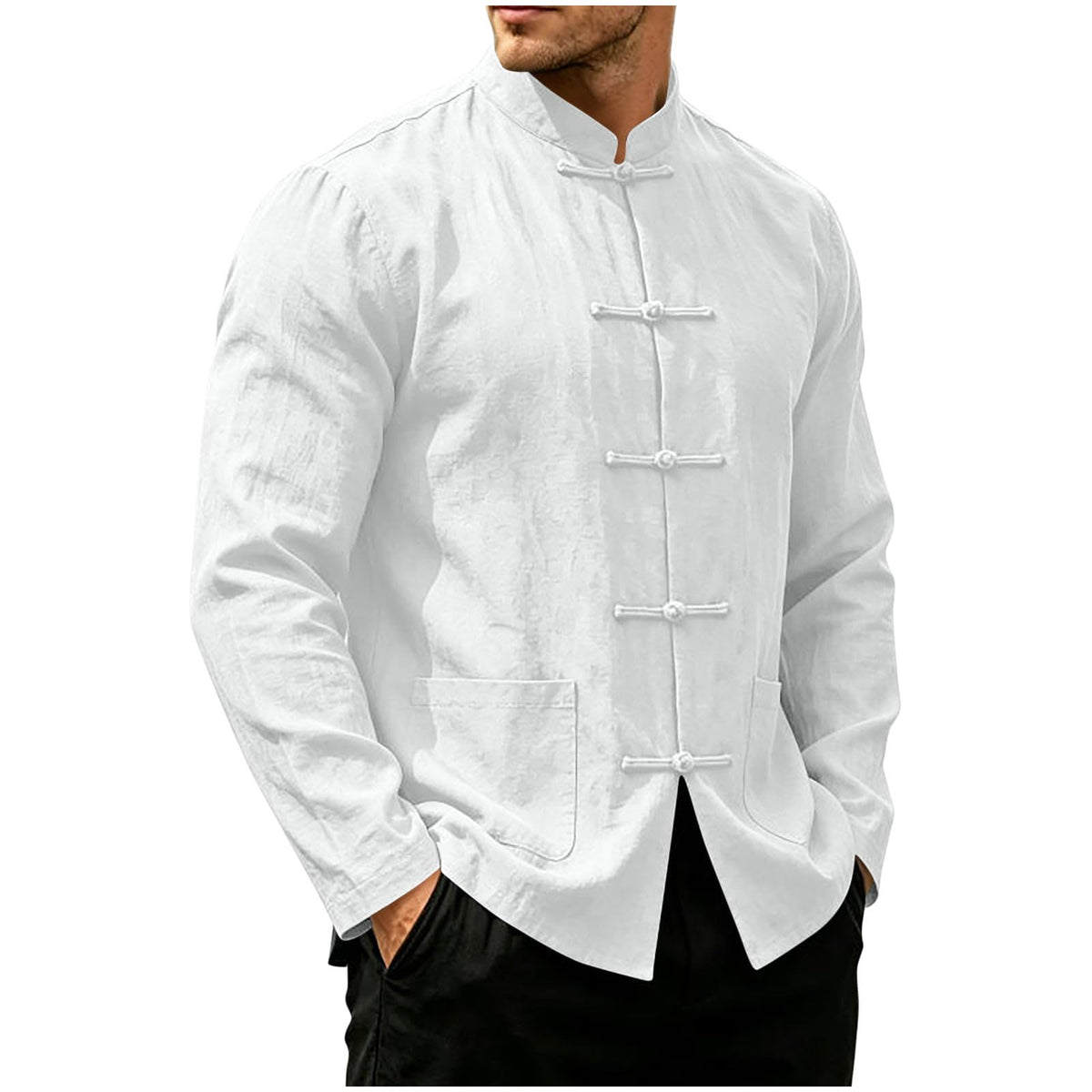 Lightweight Tang Suit Shirt for Men Traditional Oriental Tops