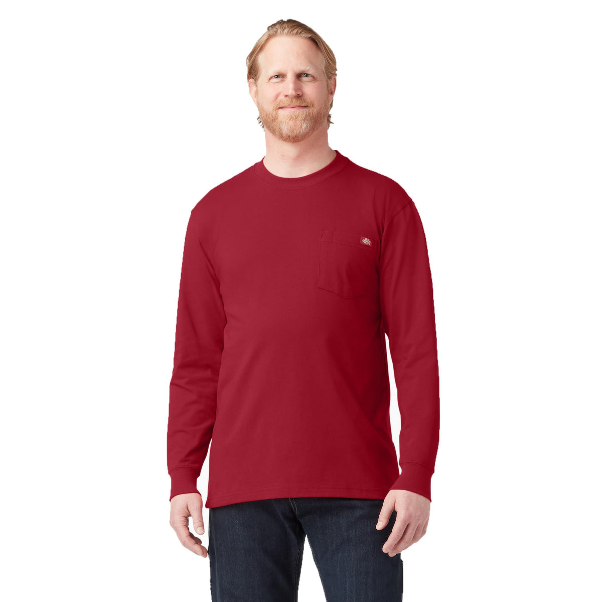Dickies Mens Long Sleeve Heavyweight Crew Neck