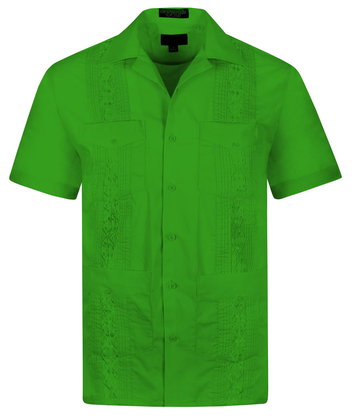 Cuban Guayabera Short Sleeve Shirt, Wedding Cigar Beach Bartender Casual