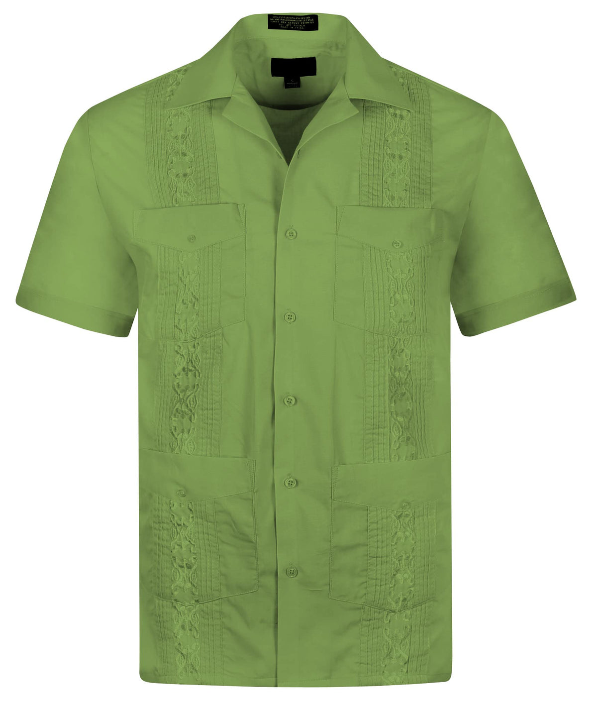 Cuban Guayabera Short Sleeve Shirt, Wedding Cigar Beach Bartender Casual