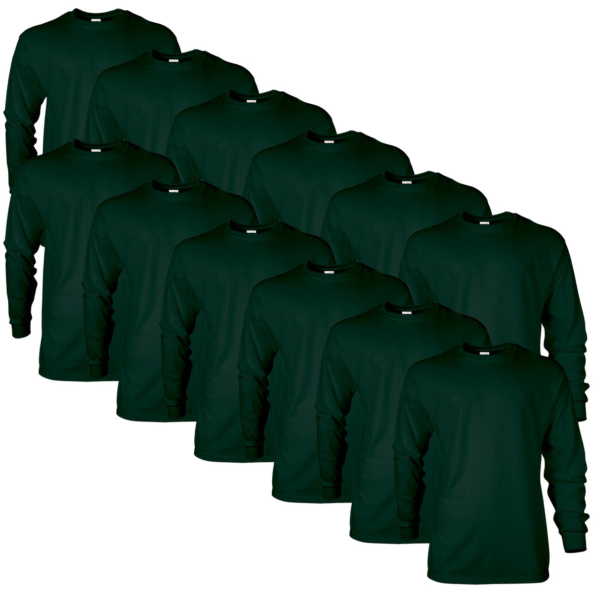 Gildan Adult Ultra Cotton Long Sleeve T-Shirt, Style G2400, Multipack