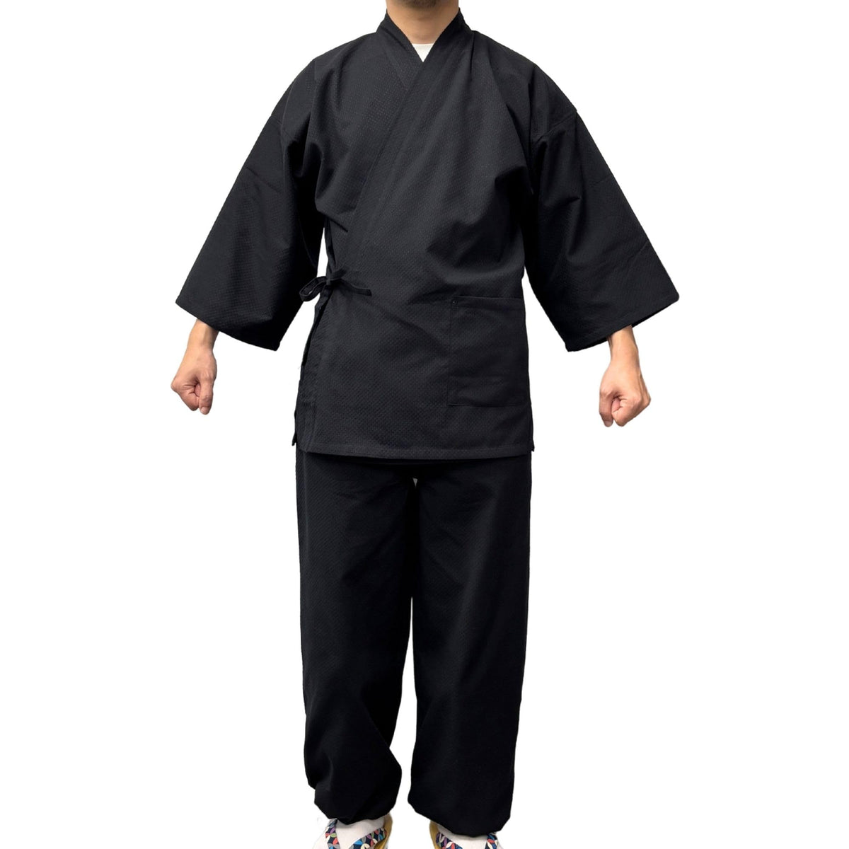 Edoten Men's Japan Kimono quilted clothes Sashiko Samue