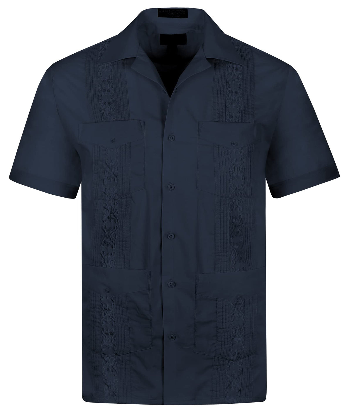 Cuban Guayabera Short Sleeve Shirt, Wedding Cigar Beach Bartender Casual
