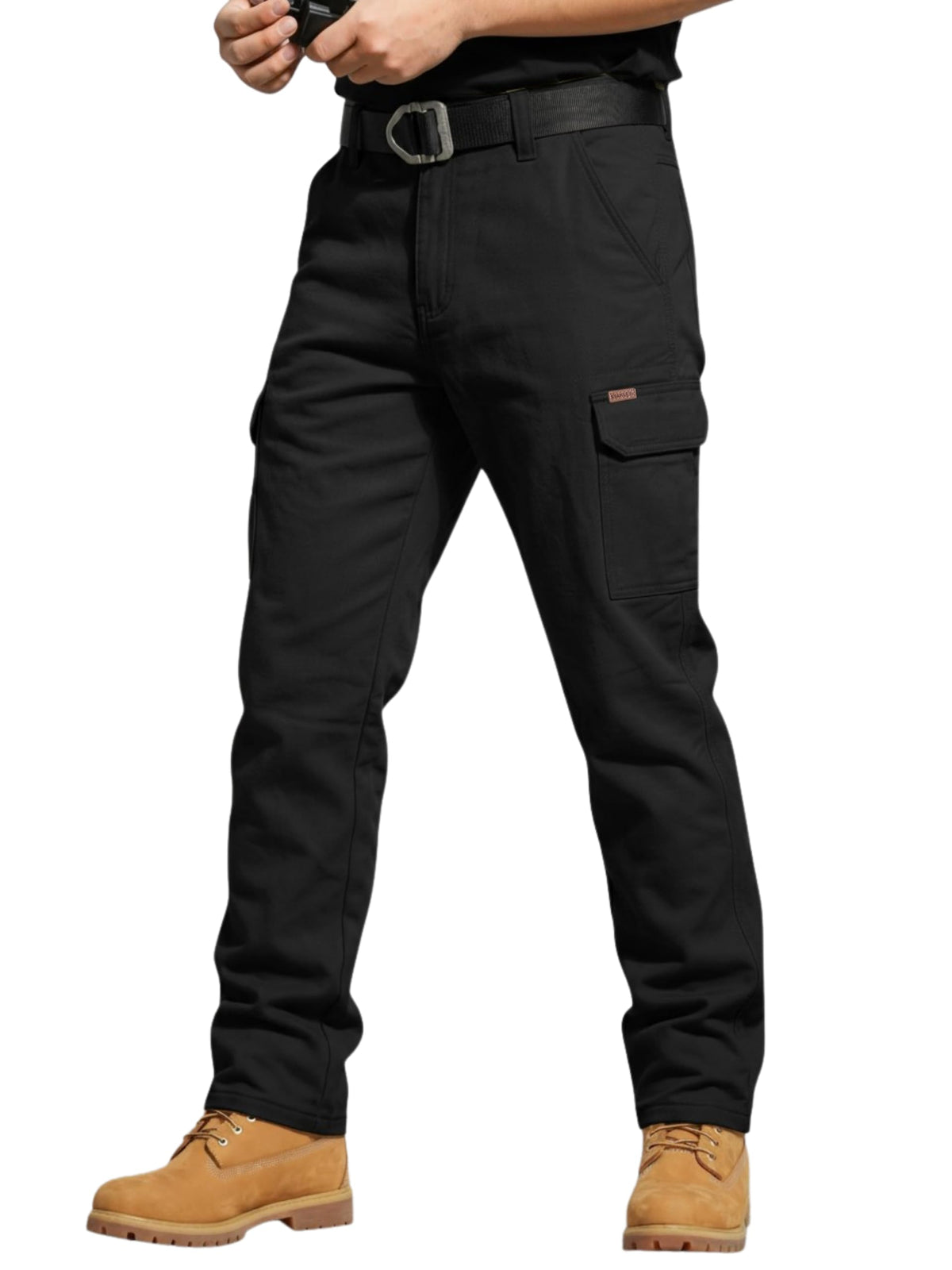 STANLEY Fleece Lined Work Pants for Men with Cargo Pockets, Winter Workwear