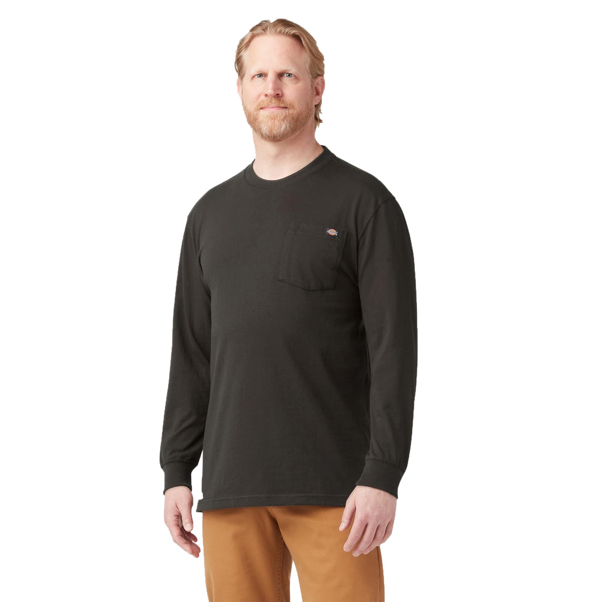 Dickies Mens Long Sleeve Heavyweight Crew Neck