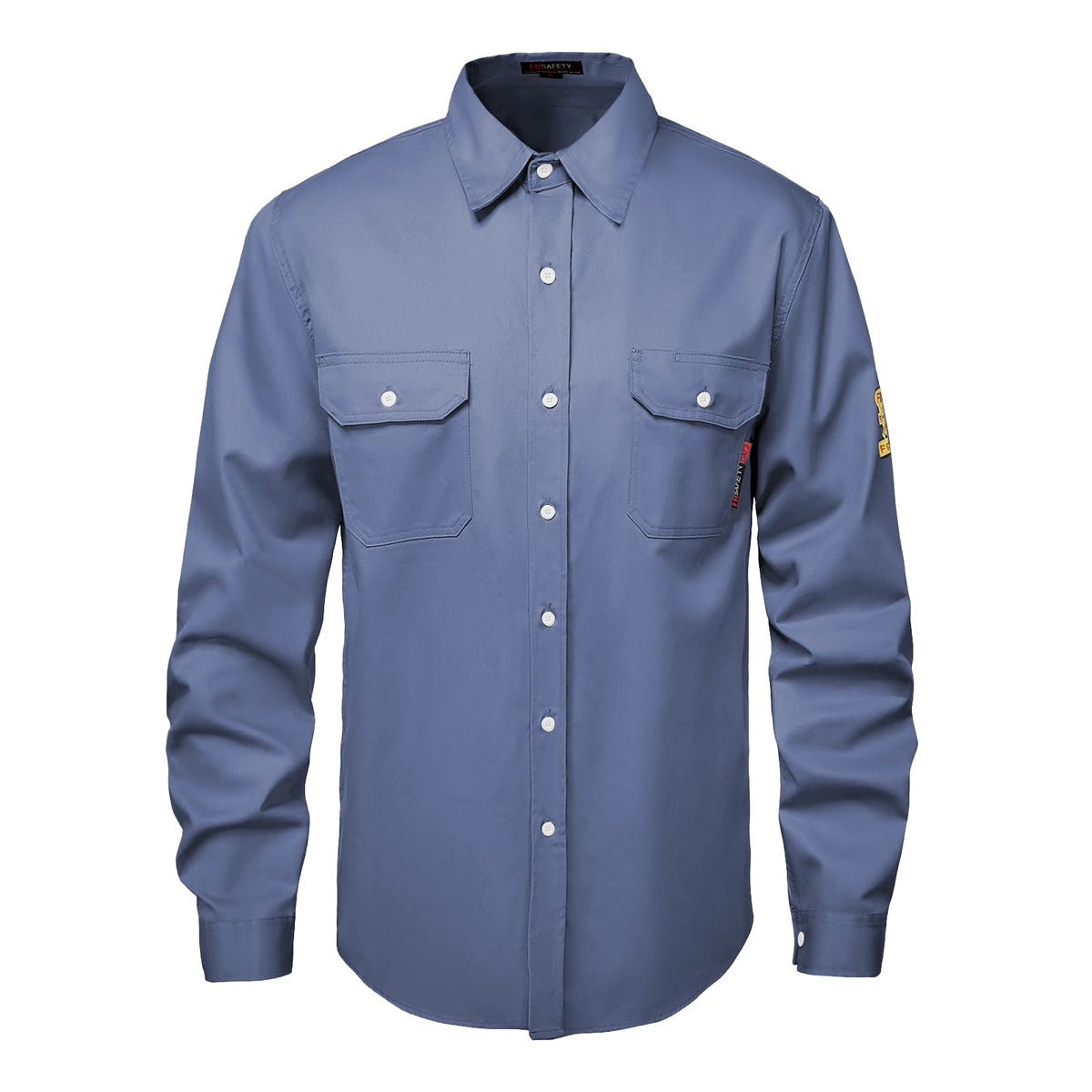 SKSAFETY FR Shirts for Men, 7 oz Flame Resistant Welding Work Shirt