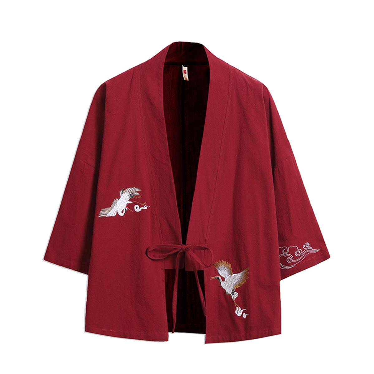 Seidarise Men's Kimono Traditional Japanese Clothing Male Cardigan Noragi Jacket Yukata Coat Haori