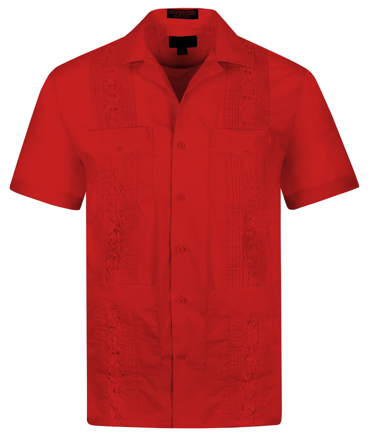 Cuban Guayabera Short Sleeve Shirt, Wedding Cigar Beach Bartender Casual