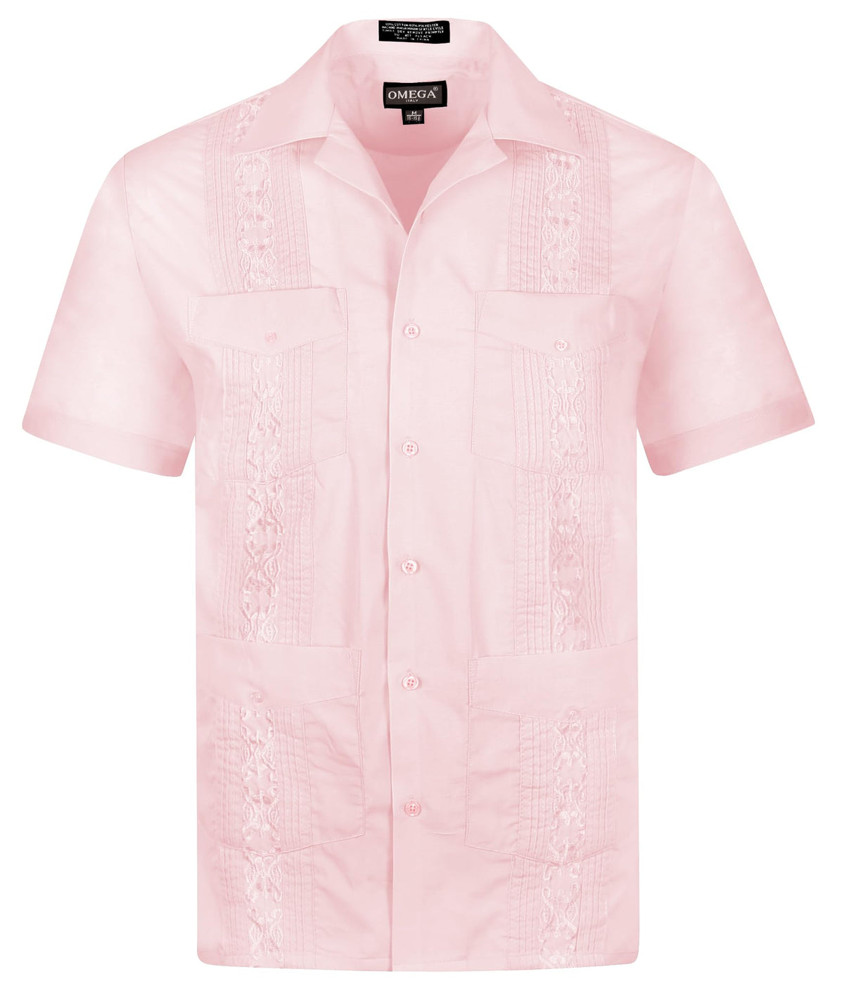 Cuban Guayabera Short Sleeve Shirt, Wedding Cigar Beach Bartender Casual